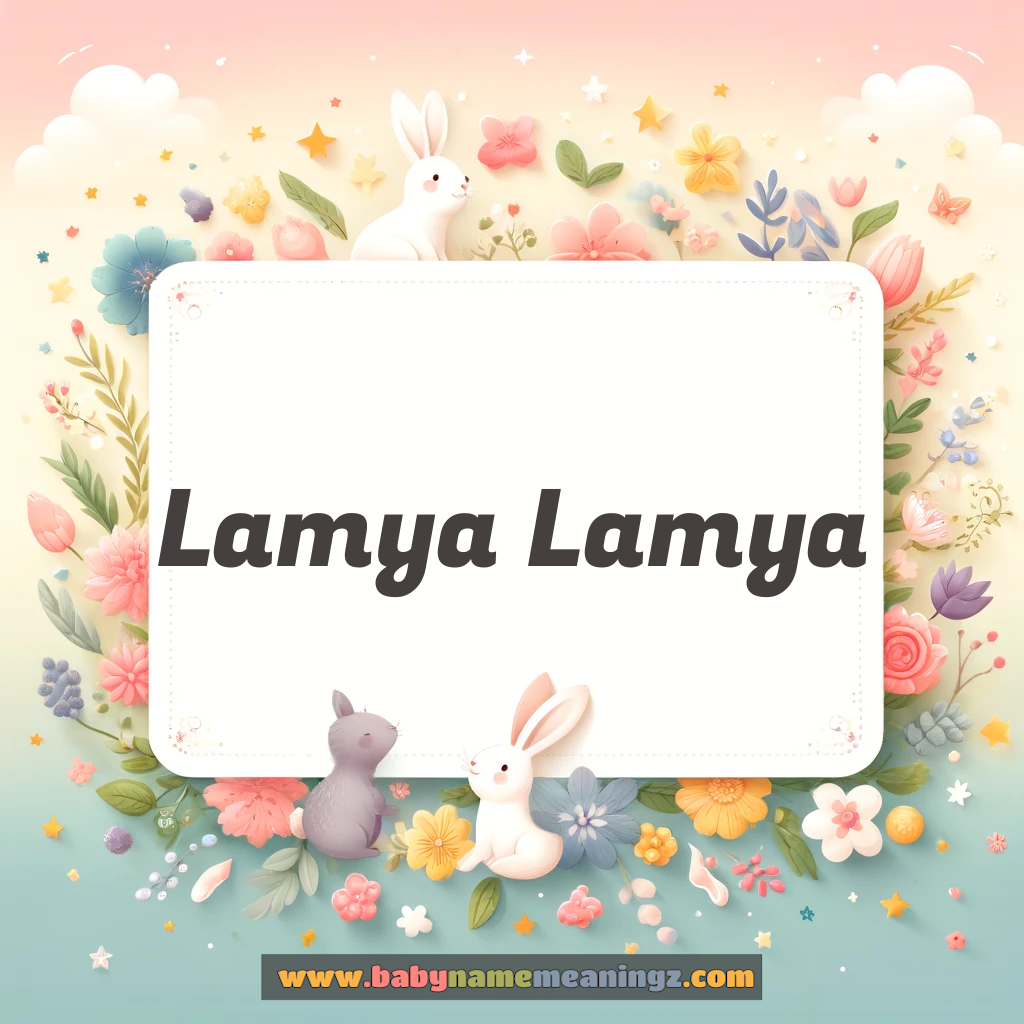 Lamya Lamya Name Meaning  ( Girl) Complete Guide
